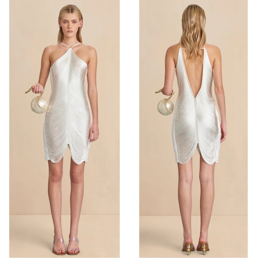 Cult Gaia Mara White Mini Dress Size Medium